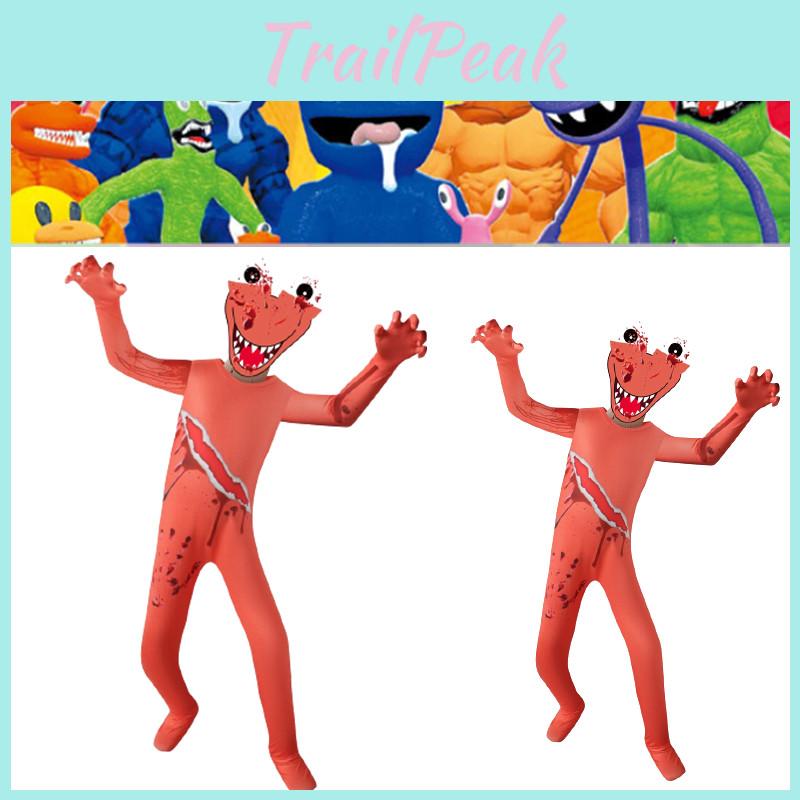 Яркий оранжевый комбинезон Roblox Rainbow Friends для детей, для косплея и веселых переодеваний