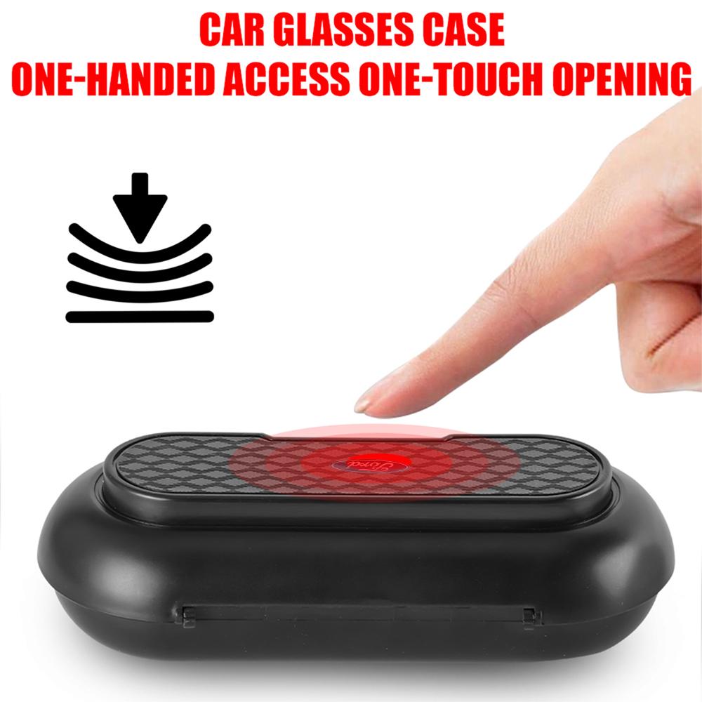 ZDO1 Car Sunglasses Glasses Clip Case Visor Storage Holder Accessories For Ford STRACING Fiesta Focus Edition Mondeo Fusion Ecosport