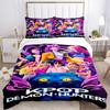 Kpop Demons Print 3Pcs Bedding Setduvet Cover With 2 Bedropillowcase Home Birthday Gift