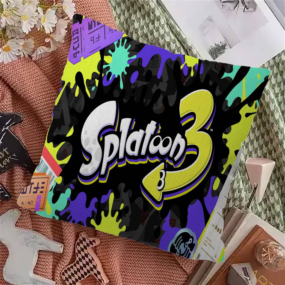 S-Splatoon Игровая Наволочка Подушка Декоративная Для Дивана Автомобиля Рождественский Подарок 40x40см 45x45см