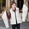 Новая куртка с наполнителем из пуха и хлопка со съемными рукавами, короткий жилет на осень и зиму, свободная куртка-жилет два в одном.