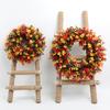 Artificial Eucalyptus Wreath Christmas Thanksgiving Halloween Home Door Decor Fake Flower Props