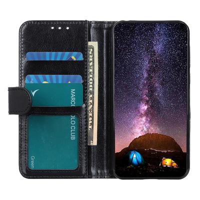 Чехол для Samsung Galaxy A06 4G из ПУ кожи с текстурой «Crazy Horse», чехол-подставка для телефона