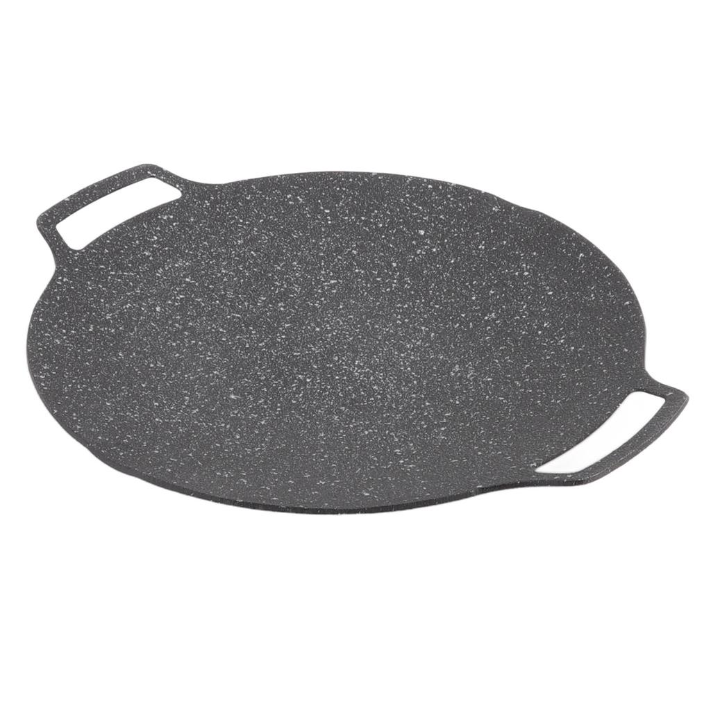 Korean BBQ Plate Barbecue Grill Non Stick Circular Frying Pan for Home Outdoor Stove Gas Type 33cm