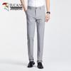 Мужские весенне-летние прямые брюки в стиле business casual