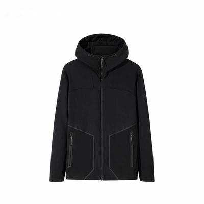 Champion Outdoor Series Однотонная толстовка на молнии с капюшоном Удобная дышащая теплая свободная куртка Мужские куртки Базовый черный 152510717-3