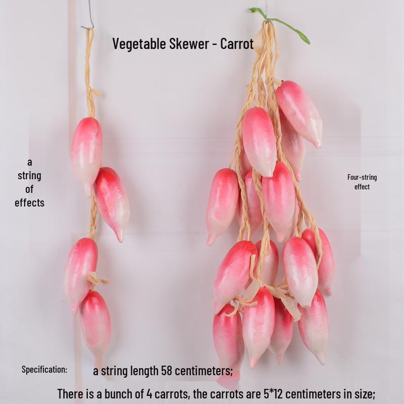 Farmhouse Hanging String Vegetables with Chili, Potato, Corn, Garlic & Peanut Model for Restaurant Courtyard Decor