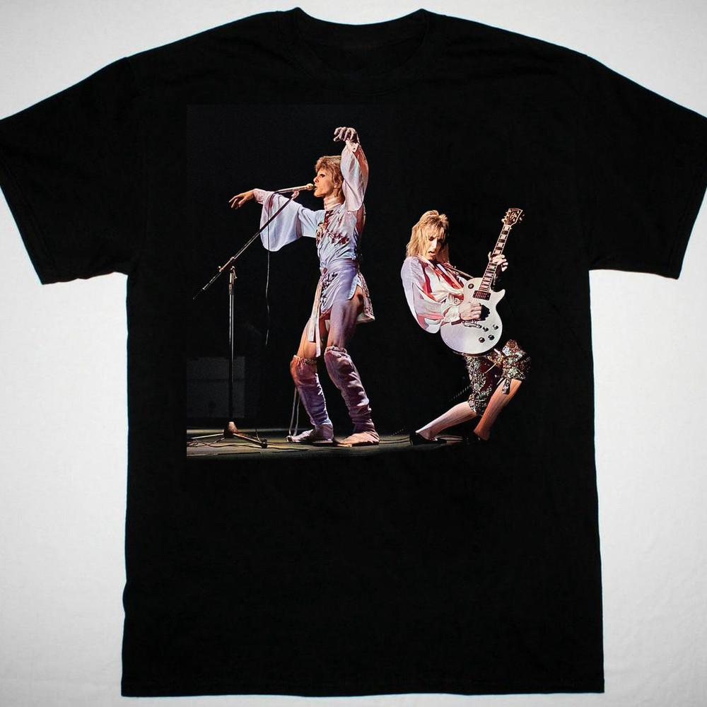 Mick Ronson David Bowie VTG T-shirt black Cotton All sizes JJ4854 Unisex T-Shirt