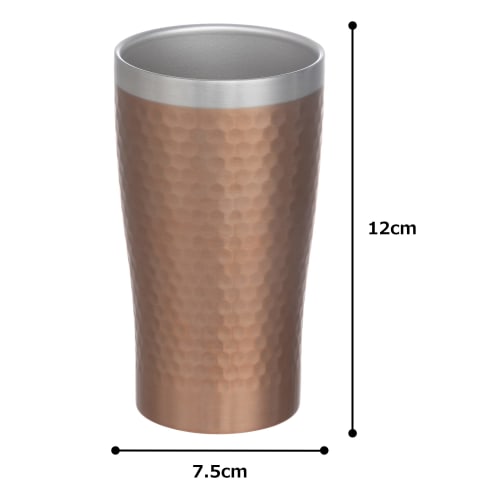Maebata Thermo Tumbler, Vacuum Insulated, Double Walled, Stainless Steel, Luxe Bronze, 340ml, 50881