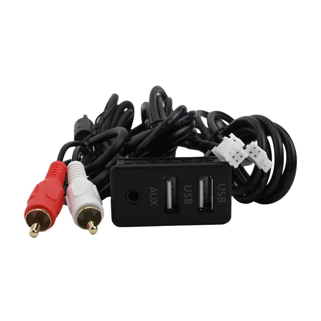 Крепление на приборную панель автомобиля с двумя портами USB AUX, расширение интерфейса панели