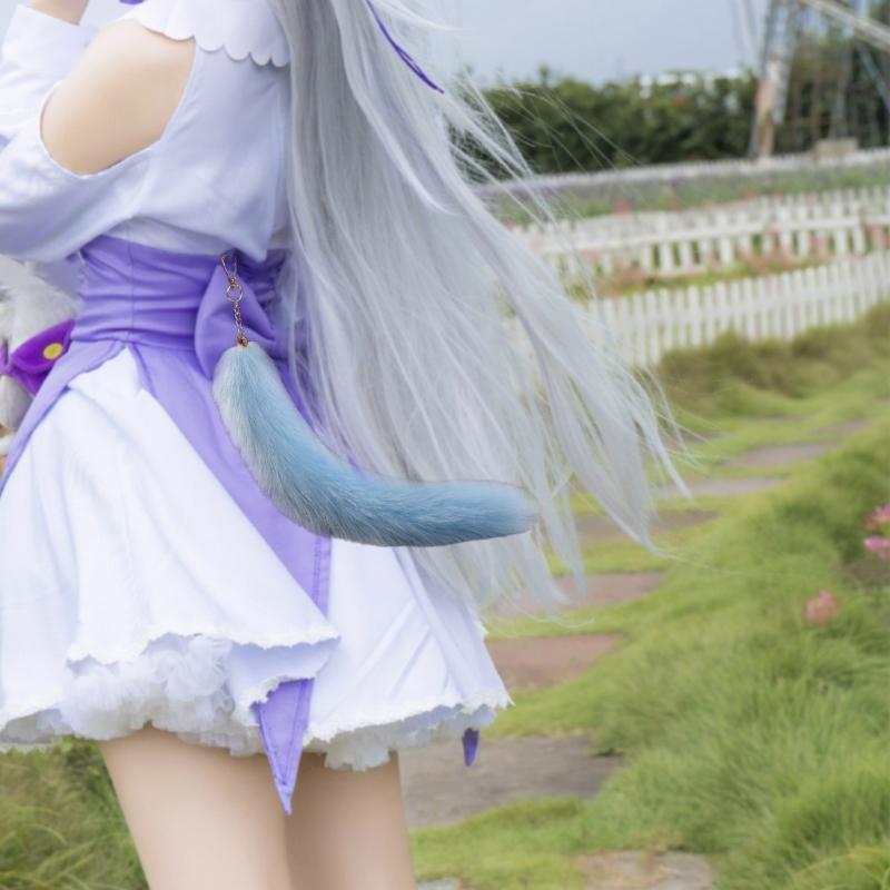 Искусственный мех Хвост лисы Брелок Мех Хвост лисы Брелок Подвески для сумки