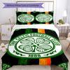 Celtic Football Club Crest Printed Pattern Duvet Cover Set – includes 1 duvet cover and 2 matching pillowcases Bedroom decor Christmas gifts