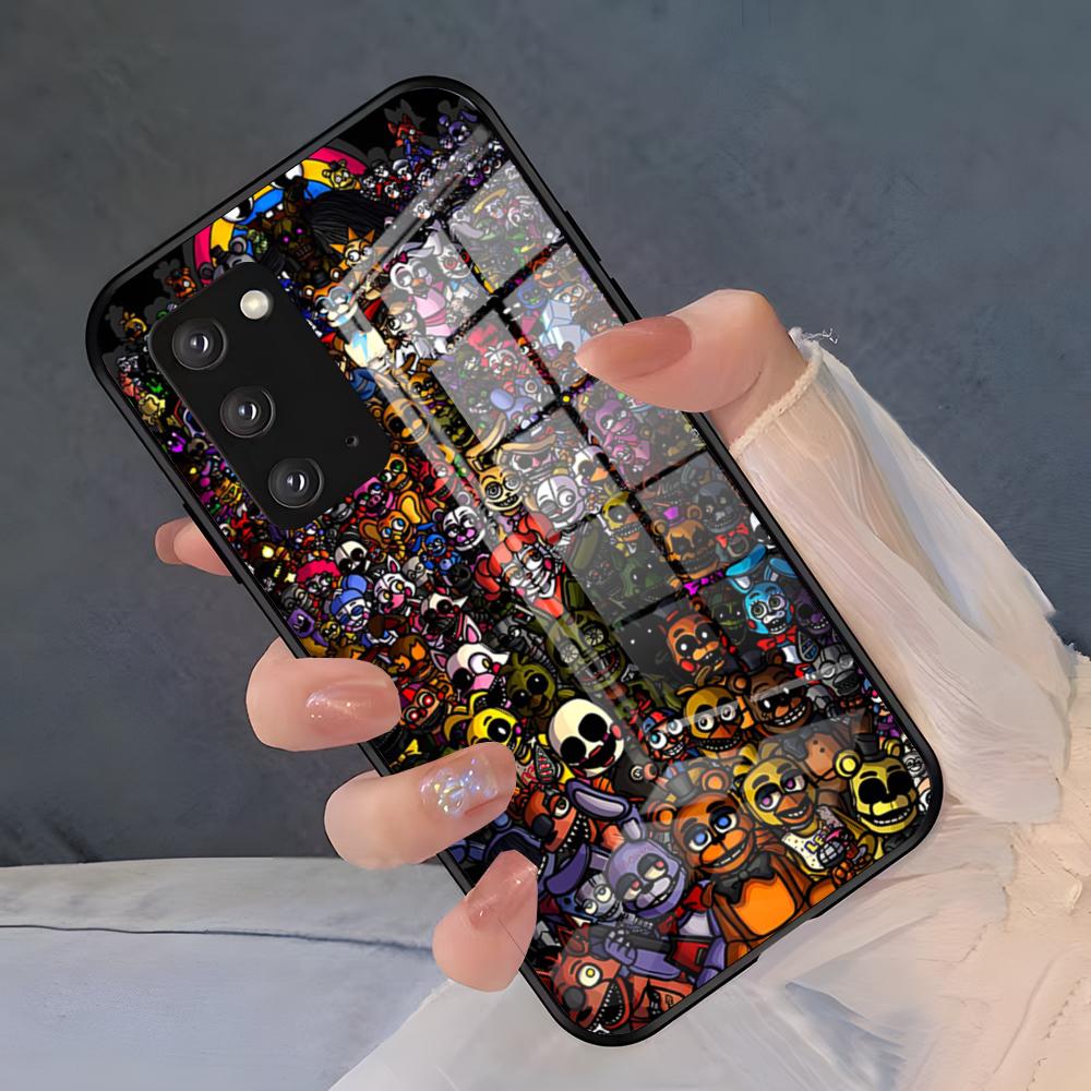 Чехол для телефона с игрой Five Nights At Freddys для Samsung A25 A13 A33 5G A54 A36 A35 A56 A52 A14 Ударопрочный стеклянный чехол