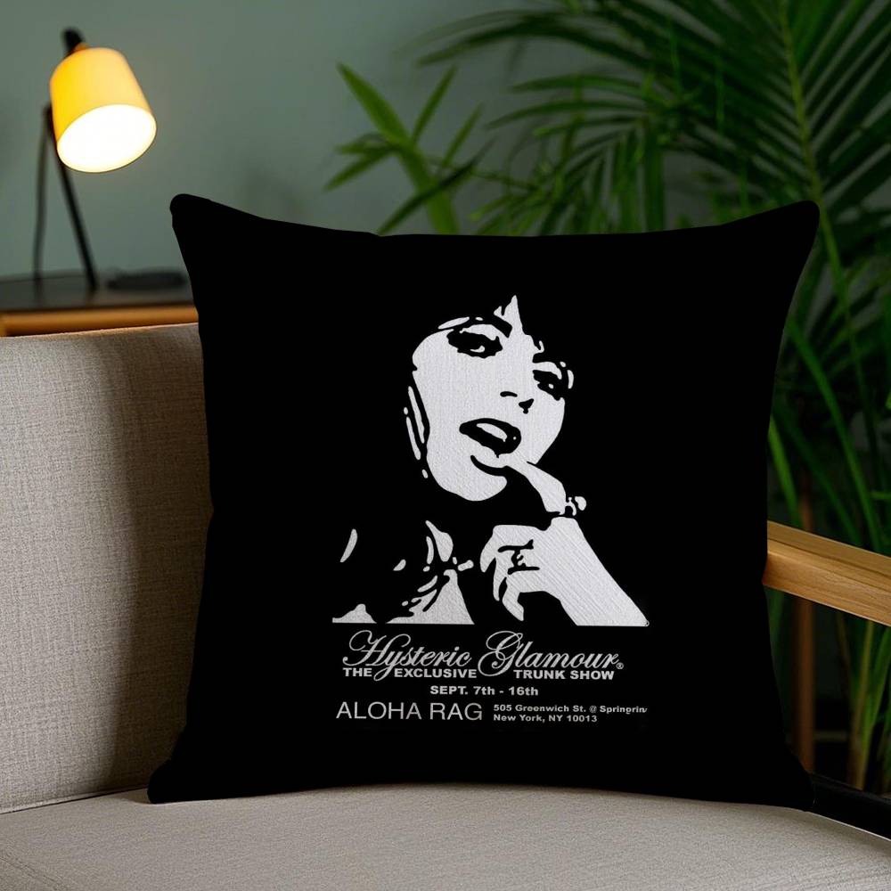 Наволочка H-Hysteric Glamour Girl для дома, общежития, спинки стула, короткий плюш, двусторонняя печать, подушка для офиса, время для сна