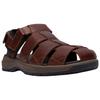 Clarks Guideview Cove Кожаные Повседневные Универсальные Пляжные Сандалии Мужские сандалии Темно-Коричневые 26187589