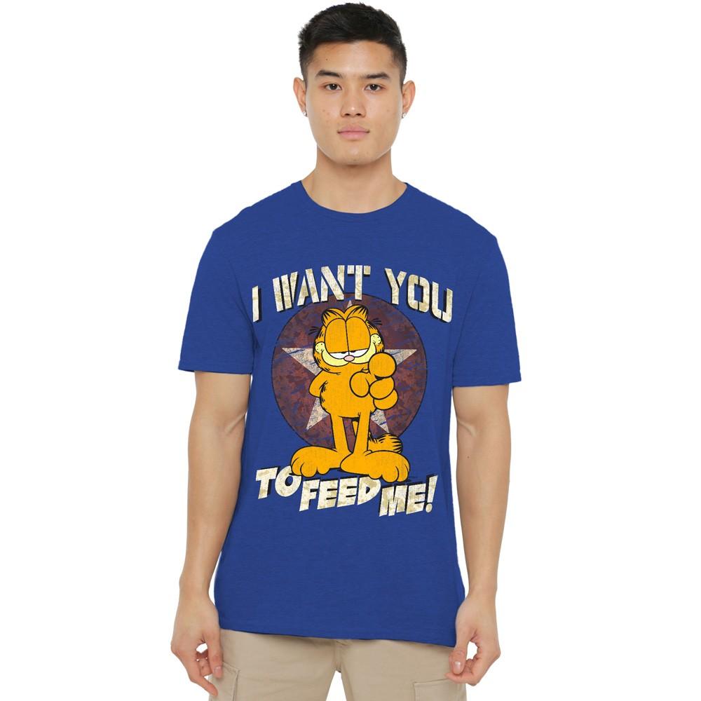 Garfield I Want You T-Shirt S-3XL Royal