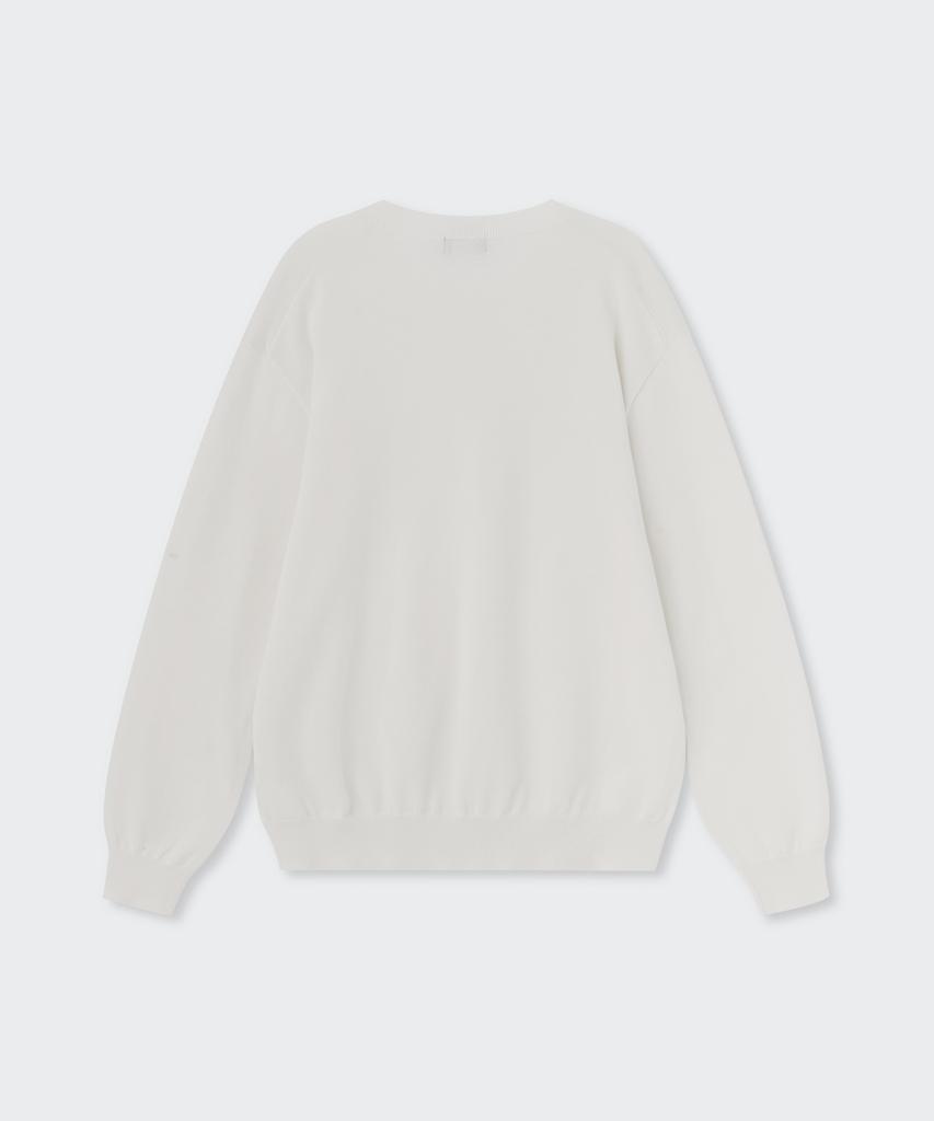 MUSINSA STANDARD Washable Supima Cotton Crew Neck Knit [Ivory]