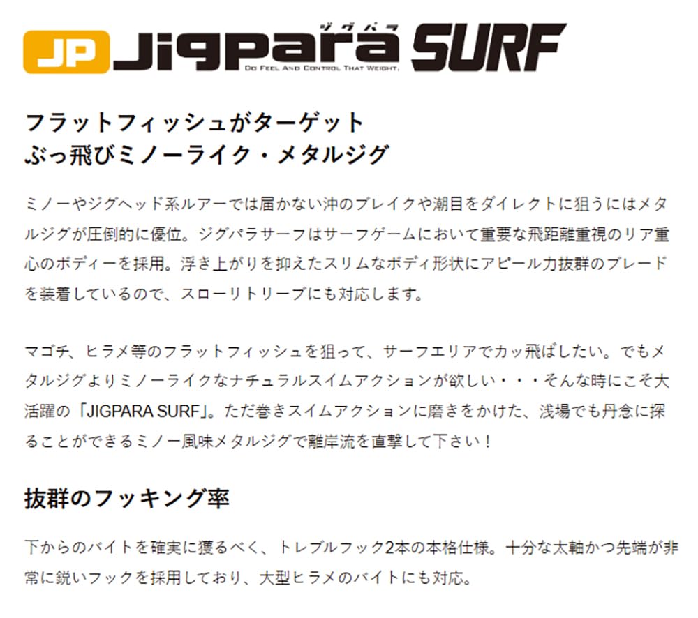 Major Craft Jigpara SURF 35g Sardine Metal Jig #01 (JPSURF)