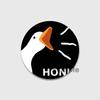 32/44/58mm Cartoon Honk White Goose Brooches Pins Cute Animal Duck Round Badges Clothes Lapel Pin Fashion Jewelry Gift Accessory