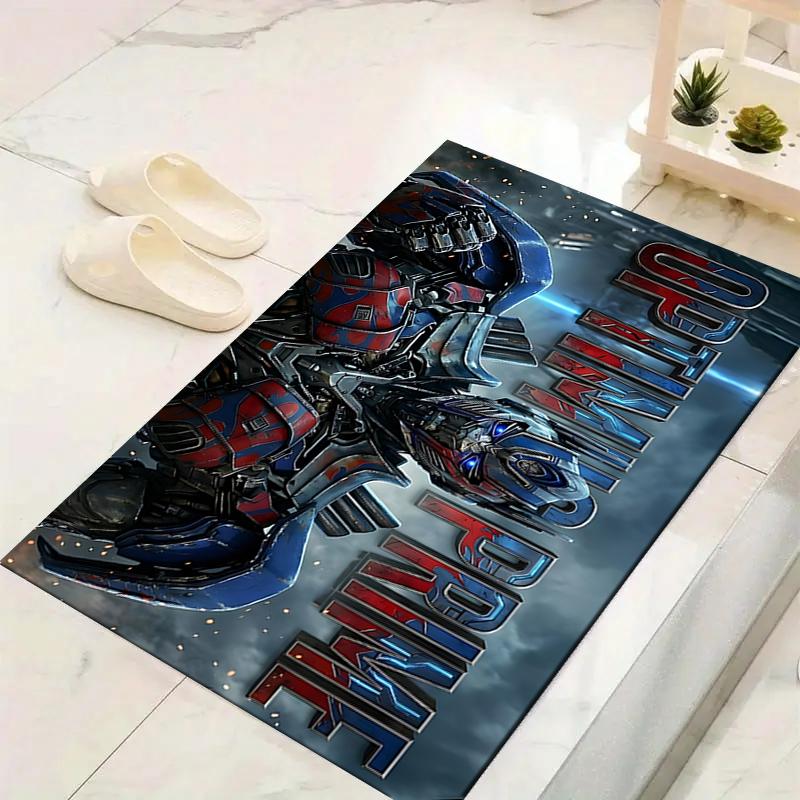 1Pc Transformers Optimus Prime Rug, Office Carpet Indoor Outdoor Doormat, Non-Slip, Comfortable, Living, Christmas Halloween, Xmas Gift S185