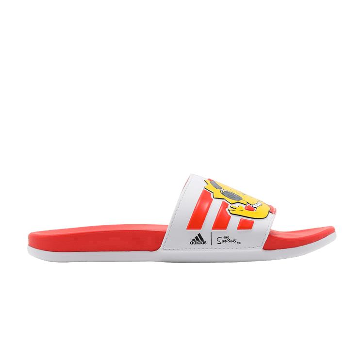 Women's Slides adidas Adilette Comfort Slide The Simpsons Lisa (Women's) Cloud White/Cloud White/Core Black