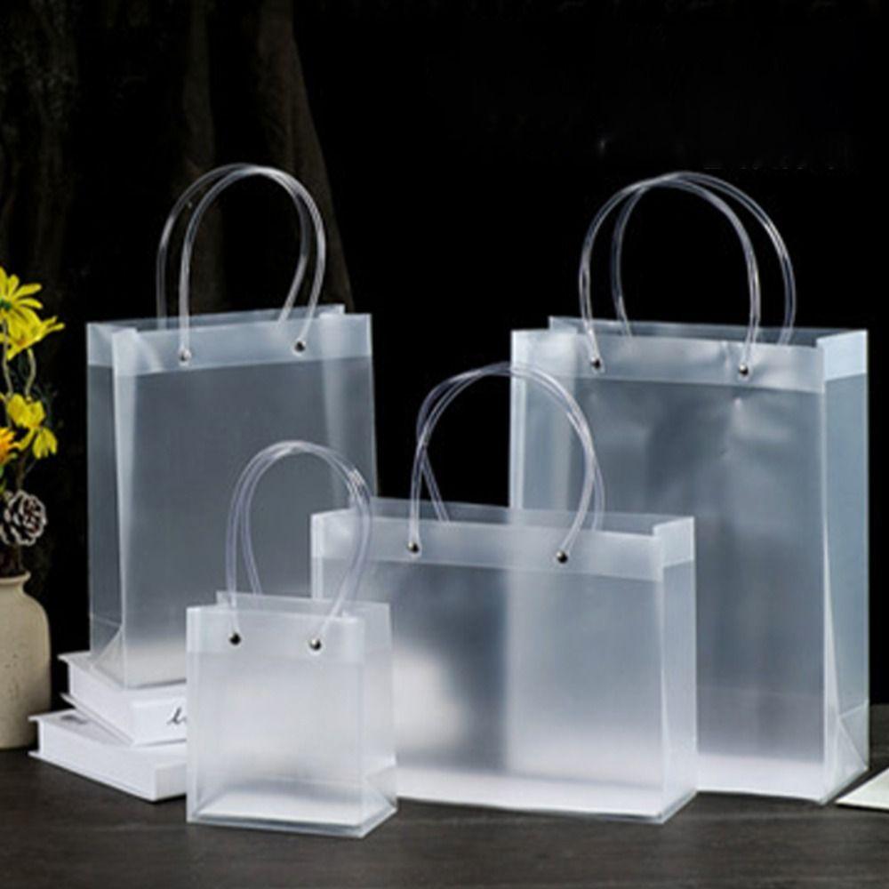 С ручками Подарочная упаковка Сумка Матовая подарочная упаковка Сумка Прозрачная сувенирная сумка