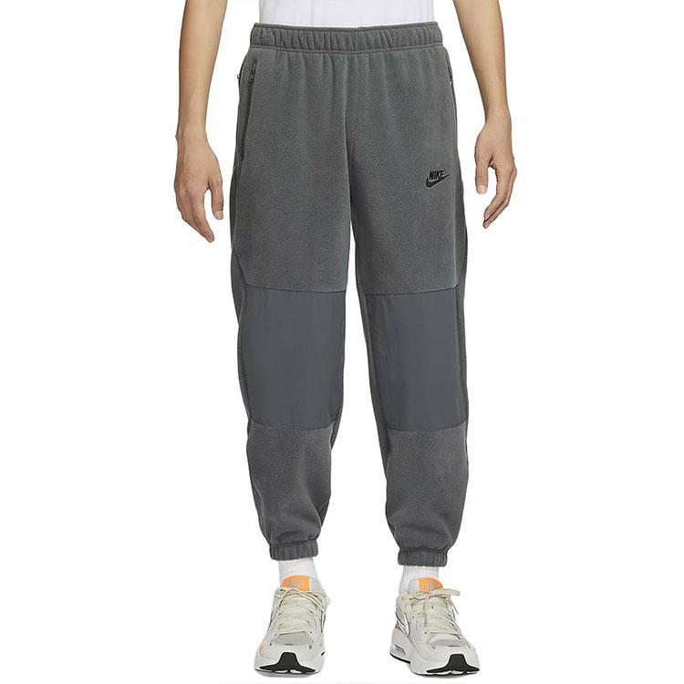 Nike Клубные флисовые однотонные повседневные трикотажные спортивные брюки с карманом на молнии, мужские низы серого цвета FB8385-068