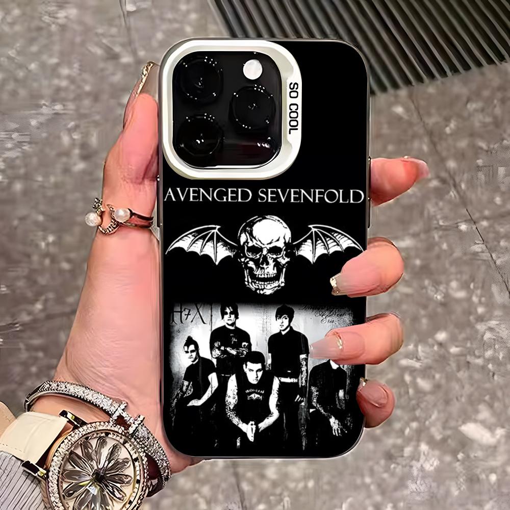 Чехол для телефона Avenged S-Sevenfold R-Rock Для IPhone 17 Pro Max 16 Pro Max 15 14 13 11 12 Mini Xs X Xr 7 8 Plus Se Цвет Серебристый Cov