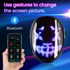 LED Illuminated Mask with Bluetooth Programmable Diy Custom Personalized Halloween Mask Masquerade Party Cosplay Cool