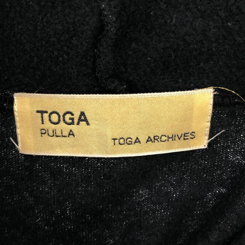 TOGA PULLA сделано в Японии Свитшот с длинным рукавом Туника 1 черный Начес сзади Женский Б/у