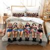 GIDLE K-pop Idol Duvet Cover Set 1 Duvet Cover + 2 Pillowcases Korean Pop Music Fan Bed Linens Gift Kawaii Girls Home Textile