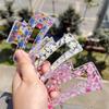 New Women Print Flower Hair Claw Tough Colorful Plastic Hair Clip Large Size Hair Clamps Crab Hairpin Hair Accessories Girl Gift