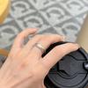 Средневековое матовое вращающееся кольцо-твист с бриллиантом, женское открытое кольцо на палец, ювелирное изделие