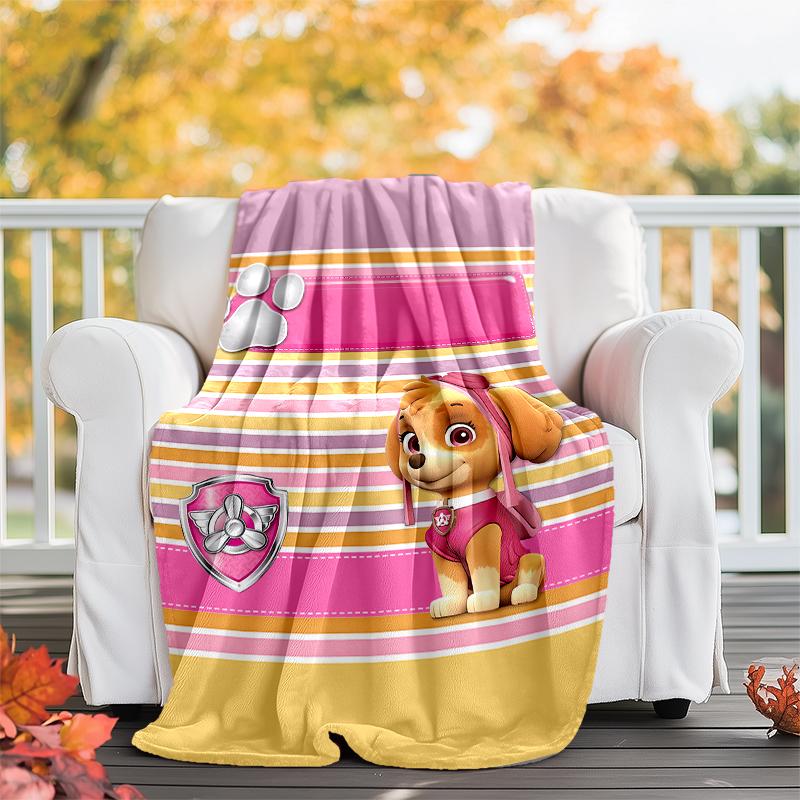 PAW Patrol Theme Printed Blanket - Perfect for Couch, Bed, Travel & Outdoor Use | Machine Washable, Cozy & Durable.