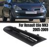 Решетка переднего бампера автомобиля для Renault Clio MK3 2005-2009 противотуманные фары открытая вентиляционная решетка впускной противотуманный фонарь крышка фары 7701208684
