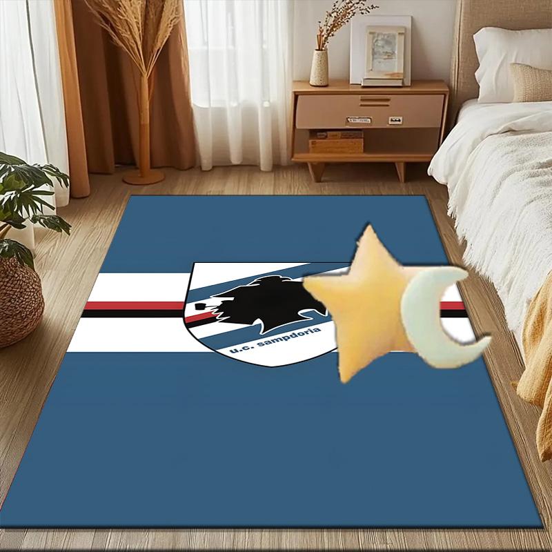 Sam-pdoria Team Emblem Rug for Living Room, Game Rooms, Office, Bedroom, Office Floor Mat Playful Design, fan gifts Christmas decor