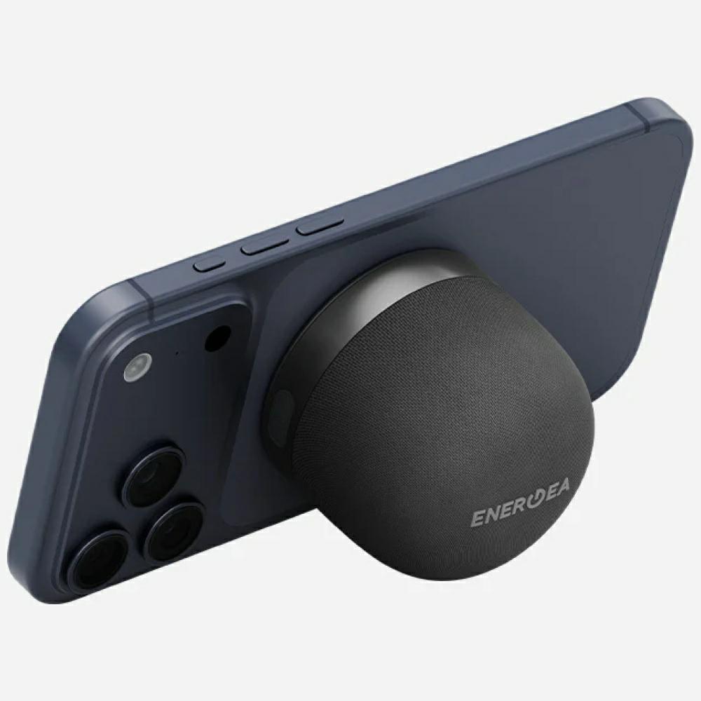 Energea Magaudio Go Plus Qi MagSafe Bluetooth Speakers with Graphite Strap