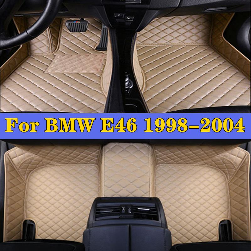 Автомобильные подушечки для ног для BMW E46 1998-2004, аксессуары для салона автомобиля, защитная накладка на заказ, автомобильные коврики, автомобильный ковер