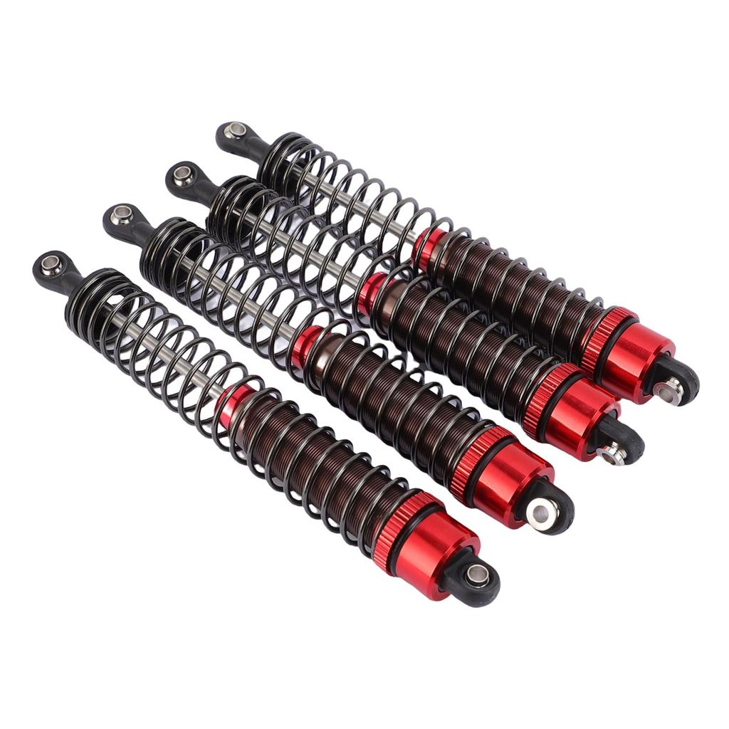 4PCS Oil Pressure Shock Absorbers Aluminum Alloy Model Vehicle Shock Damper Kit for 1 10 Scale RC Car 120mm Red
