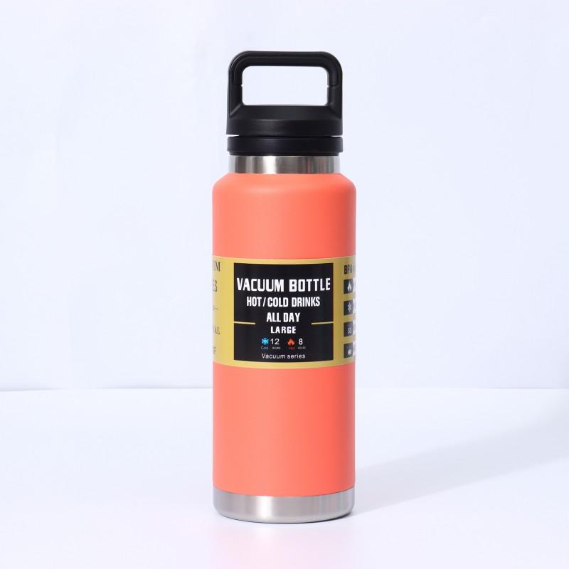 Stainless Steel Vacuum Insulated Travel Mug With Handle 600ml 800ml 1000ml Outdoor Camping Gym Office