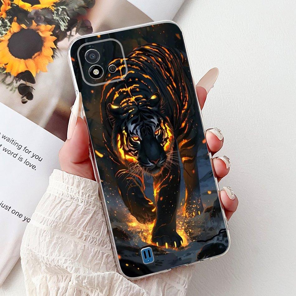 For Realme C11 (2021) RMX3231 Fashion Cool Pattern Phone Case For Realme C11 2021 Soft Silicone TPU Cases