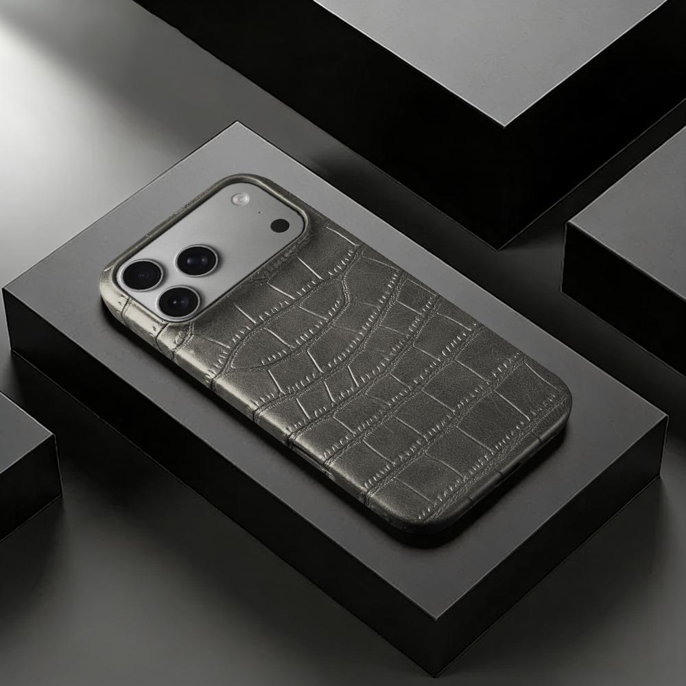 Premium Crocodile Leather Case For iphone 17 Pro Max 16 14 15 Plus 16e 13 12 Mini 11 7 8 XR X XS Max Air Phone Case Back Cover