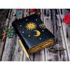 Журнал из кожи Sun Moon, 200 страниц, бумага с неровным краем, винтажный журнал, кожа