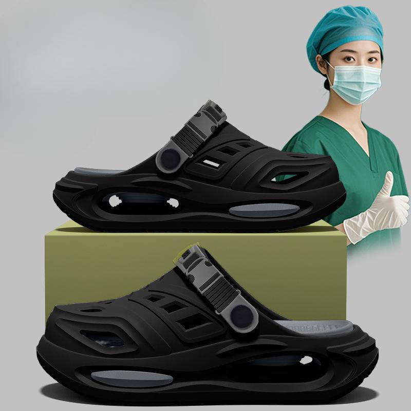 Обувь для операционной, Crocs, Нескользящая и дезодорирующая верхняя одежда для медсестер, Пляжные шлепанцы