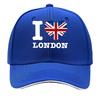 С надписью I Love London Подходит для женщин и унисекс Разработана для повседневного использования на открытом воздухе Легкая Бейсболка-сэндвич