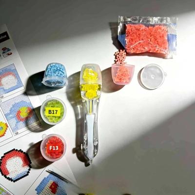 3D пиксельный пазл-бусины позиционирующая ручка без застревания противоскользящая ручка для термобусин многофункциональная обучающая бусинная ручка ручная поделка
