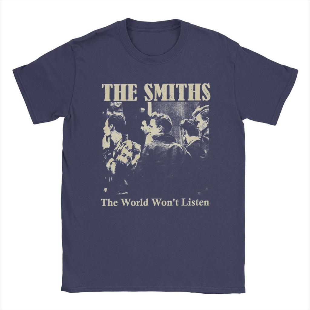 Unisexs TShirt The Smiths Crazy Cotton Tee Shirt Short Sleeve T Shirt Round Collar Clothes Plus Size
