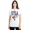 Disney Womens/Ladies Football USA Goofy T-Shirt