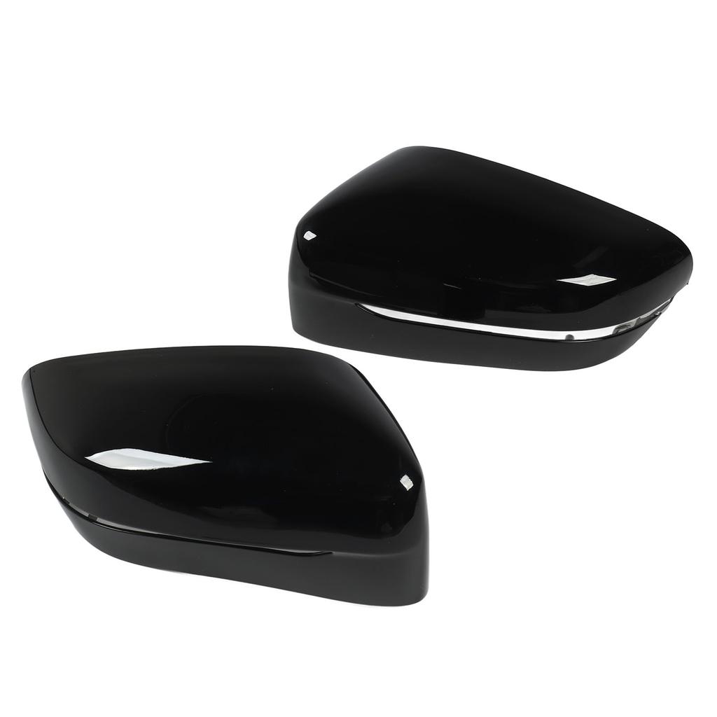 2 шт. Крышка зеркала заднего вида 51167422719 глянцевая черная крышка бокового зеркала для 5 серии 6 серии