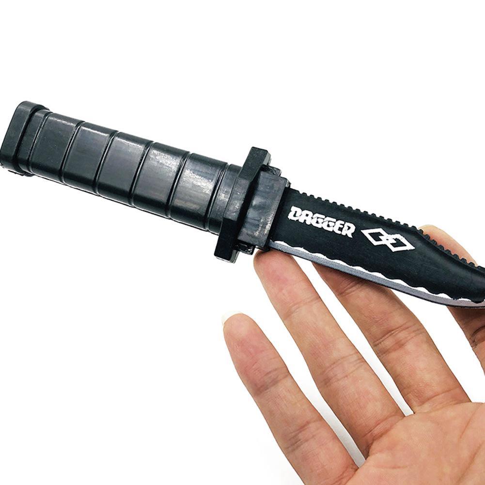 Классическая волшебная игрушка Креативность Моделирование Кинжал Веселый Пружинный Пластиковый Нож Выдвижной Шрам M9P1